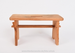 R 15 Hocker aus Holz B40 H22 T19 cm